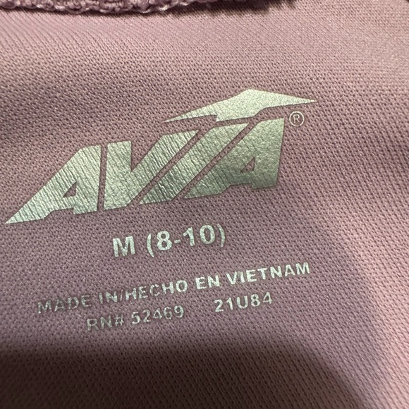 Avia Women's Crewneck Short Sleeve T-Shirt Size Medium Purple Air Vent reflector - Picture 13 of 15
